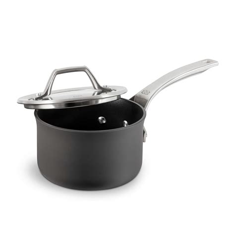 Calphalon Signature Hard Anodized Nonstick 1 Quart Sauce Pan With Cover