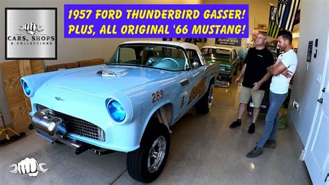 1957 Ford Thunderbird Gasser Replica Plus All Original 66 Mustang