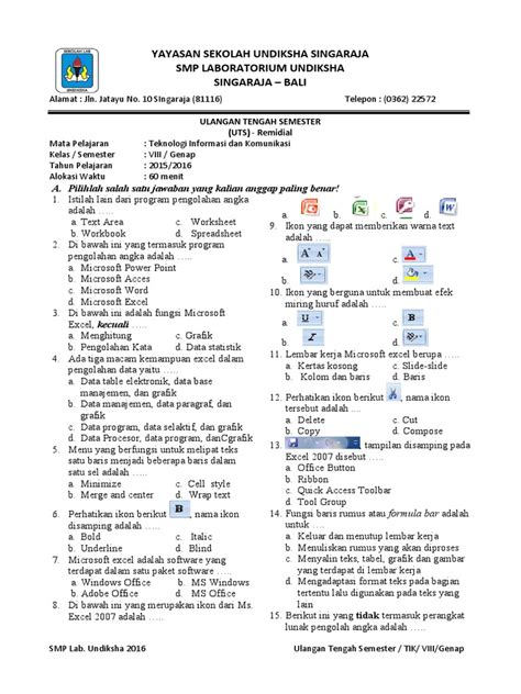 Pdf Soal Remidial Uts Tik Kls Pdf Dokumen Tips