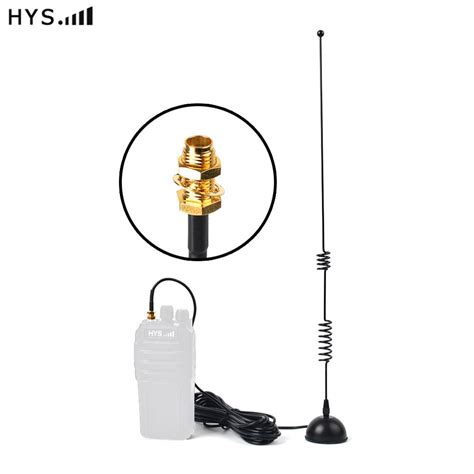 HYS 5pcs Magnetic Dual Band VHF UHF Mobile Indoor Walkie Talkie Two Way