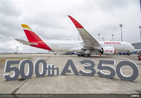 Airbus entrega su A350 número 500 ALNNEWS