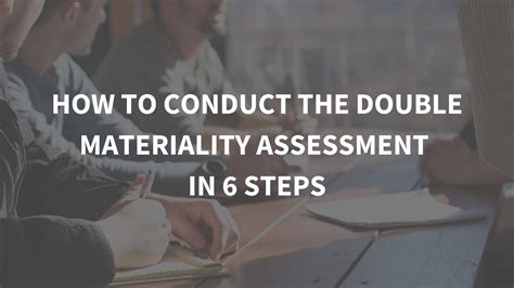 How To Conduct The Double Materiality Assessment