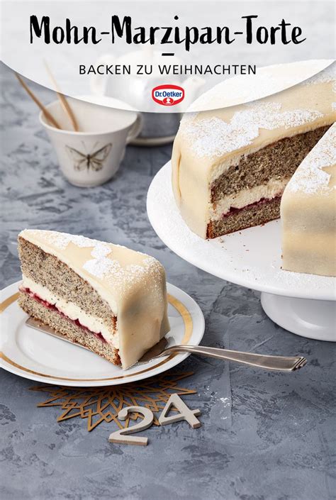 Mohn Marzipan Torte Rezept Dr Oetker Rezept Weihnachtstorten