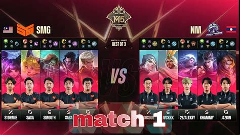 M5 World Championship Mobile Legends Bang Bang Day 1 Team SMG VS