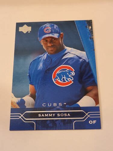 Sammy Sosa Upper Deck Baseball Card Ebay