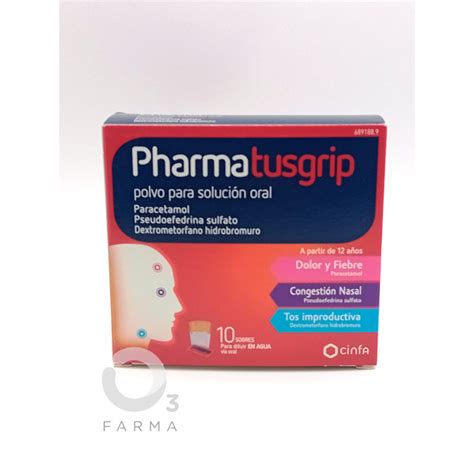 PHARMATUSGRIP 500 30 15 MG 10 SOBRES POLVO SOLUC