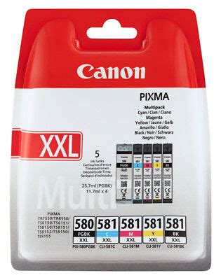 Set X Original Canon Patronen Pgi Cli Xxl Pixma Ts