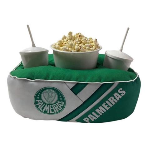 Kit Almofada Porta Pipoca 1 Balde 2 Copos Palmeiras 1 em Promoção