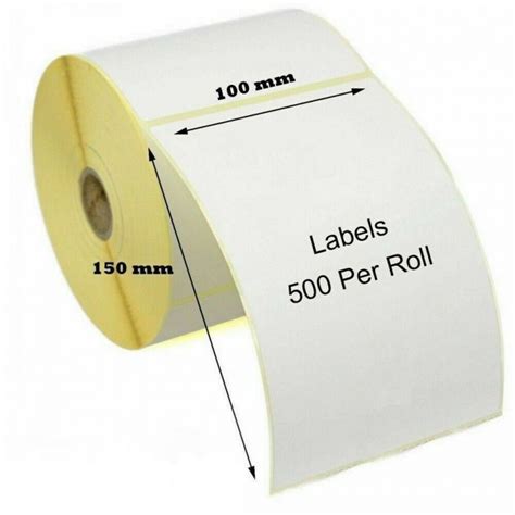 Direct Thermal Labels Zebra Compatible White Shipping Labels Mm X