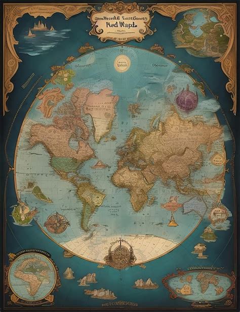 Premium Photo Ancient Map Of The World