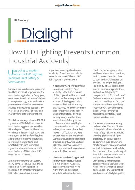 How LED Lighting Prevents Common Industrial Accidents