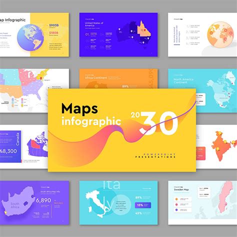 Шаблон презентации карты мира Maps infographic - biecom.market