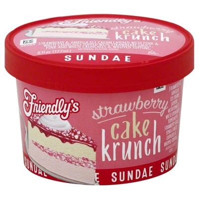 Friendlys Friendlys Sundae Strawberry Cake Krunch Oz Shop