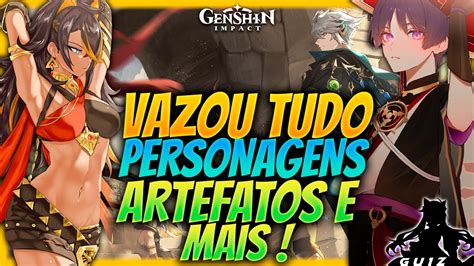 INFORMAÇÕES DOS PERSONAGENS NOVOS PRÓXIMOS BANNERS E ARTEFATOS NOVOS