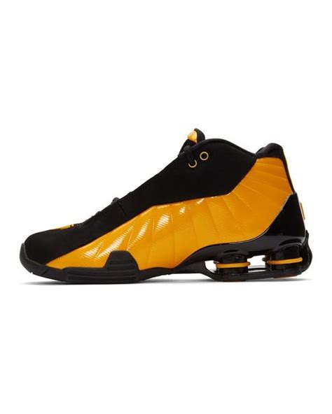 Nike Black And Yellow Shox Bb4 Sneakers For Men Lyst