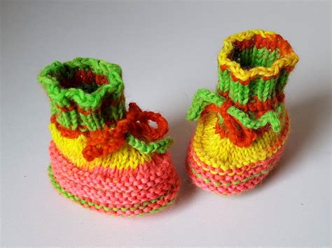 Strickanleitung Baby Booties Sohlenlänge ca 8 cm