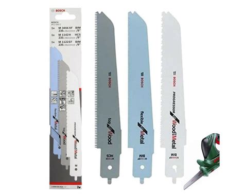 Bosch 2608656934 3 Piece Jigsaw Wood Metal Saw Blade Set For Multisaw