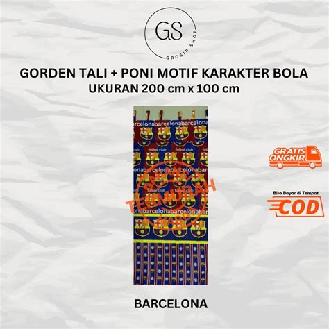 Jual Gorden Tali Untuk Pintu Dan Jendela Dengan Poni Motif Karakter