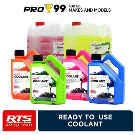 PRO 99 Long Life Radiator Coolant Green Pink Blue Orange 2L 2 Liters 1L