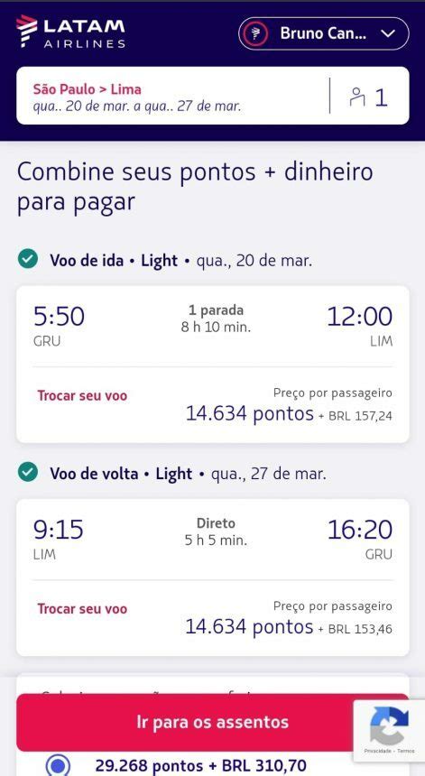 Resgate Passagens Para Lima A Partir De Mil Pontos Latam Pass O