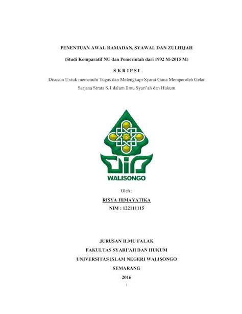 PDF PENENTUAN AWAL RAMADAN SYAWAL DAN ZULHIJAH S K Eprints