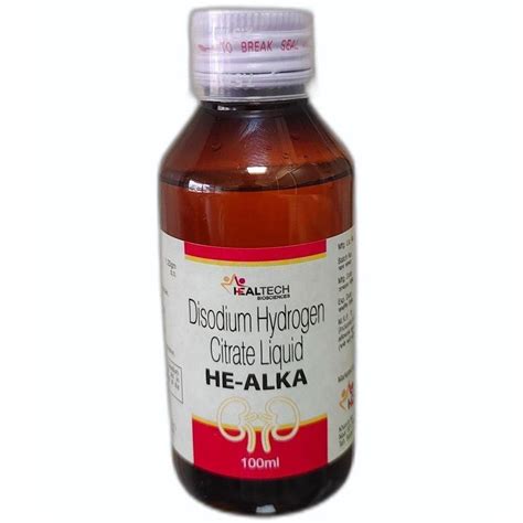 Disodium Hydrogen Citrate Liquid Syrup 100 Ml At Rs 110 Bottle In