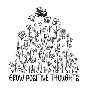 Grow Positive Thoughts Svg Png Keep Going Keep Growing Svg Png Self