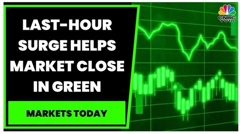 Stock Market Updates Last Hour Surge Helps Market Close In Green