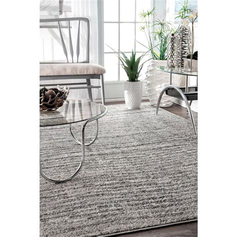 Nuloom Sherill Contemporary Ripples Gray Ft X Ft Area Rug