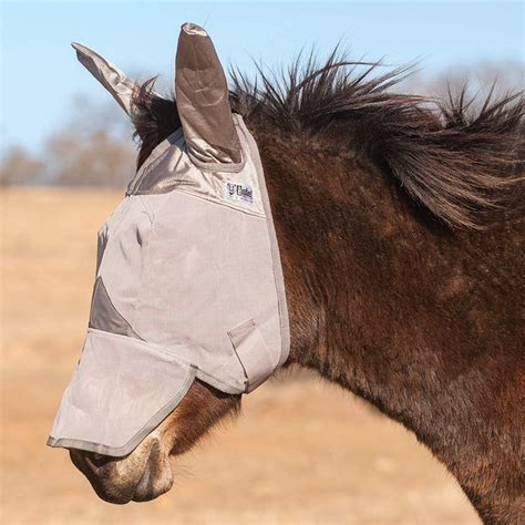 Cashel Crusader Standard Mule Donkey Fly Mask With Long Nose And Ears