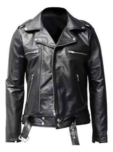 Campera Motoquera Negan Cuero Vacuno Liam Leather En Venta En Capital