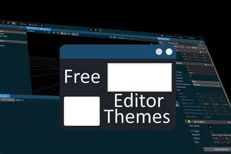 Editor Themes Plugin Free Gui Tools Unity Asset Store