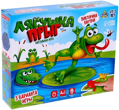 Настольная познавательная игра-викторина "Лягушка прыг", 3 варианта ...