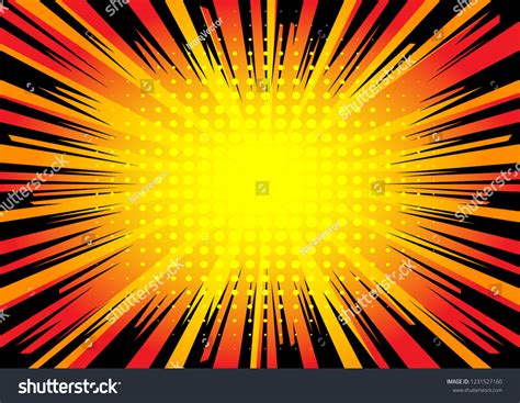 Vector Comic Book Explosion Comic Style Stock Vector Royalty Free