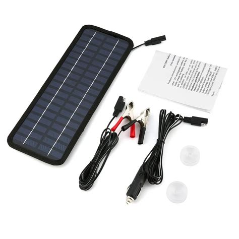 18V 3.5W Car Battery Solar Charger Portable Solar Panel Charger with ...