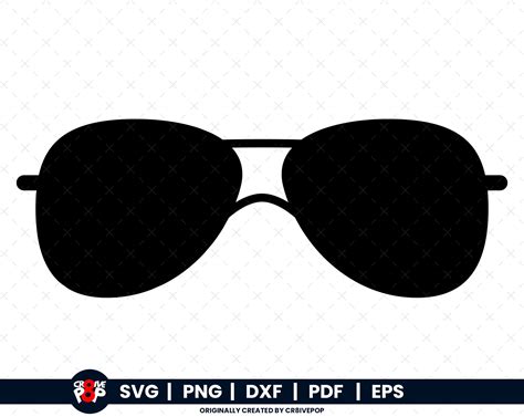 Sunglasses Silhouette SVG PNG, DFX, Eps, Pdf Cut Outs and Clipart, Sunglasses Tropics Beach ...