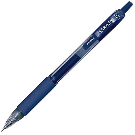 Zebra Sarasa Retractable Gel Pens Indigo Medium 0 7 Mm Pack Of 12