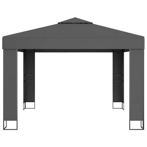 Tonnelle Avec Toit Double 3x3 M Anthracite Qqmora DRG47137