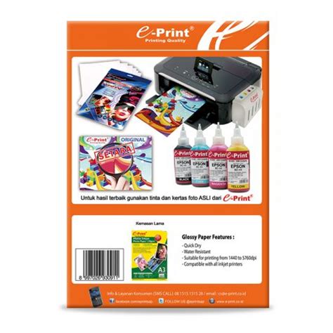 Jual Matte Inkjet Paper A Gsm E Print Indonesia