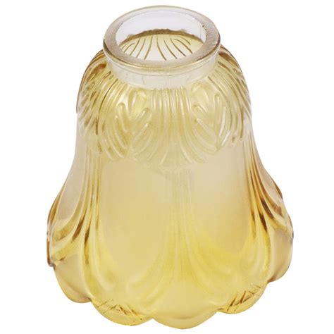 Nuolux Replaceable Glass Lamp Shade Golden Transparent Lampshade Table