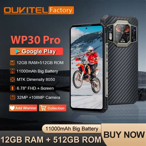 Oukitel WP30 Pro 5G Global Rugged Machine 120W Android 13 12GB 512GB