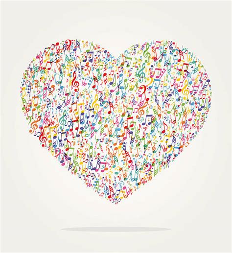 Music Note Heart Illustrations Royalty Free Vector Graphics And Clip Art