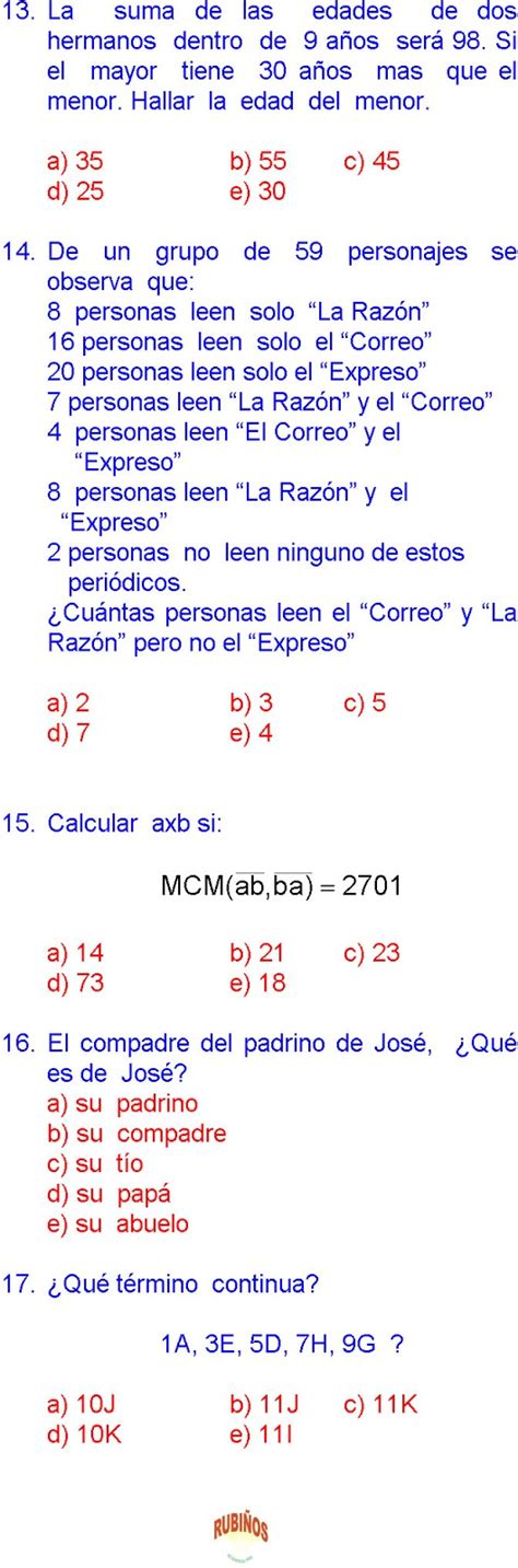 Ejercicios De Matem Aticas Para Sexto Grado