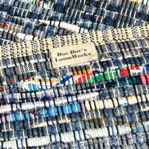 Rag Rug Made On A S Union Loom Made From Reclaimed Cotton