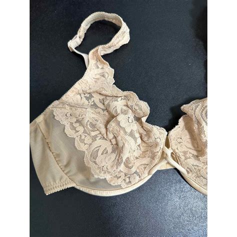 Vintage Victoria S Secret Nude Floral Lace Sheer Unde Gem