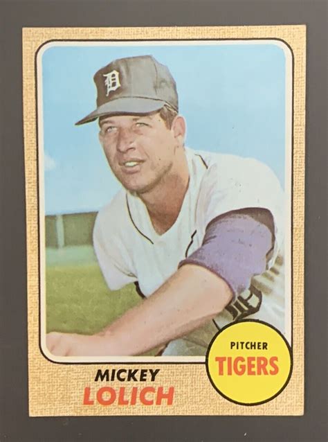 1968 Topps 414 Mickey Lolich EXMT Detroit Tigers EBay