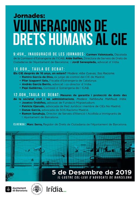 De Diciembre Jornadas Vulneracions De Drets Humans Al Cie Red