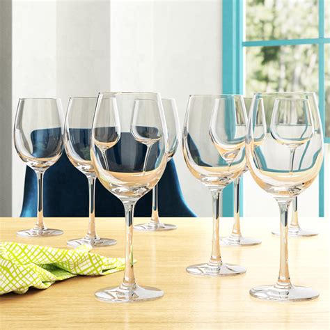 Wayfair Basics® Burman Stemmed Wine Glasses 122 Oz Wayfair