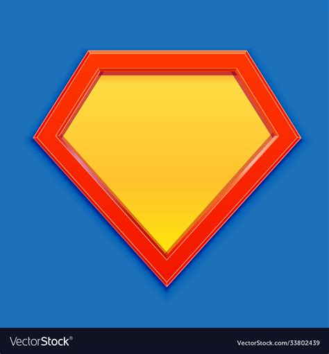 Blank Superman Logo Template