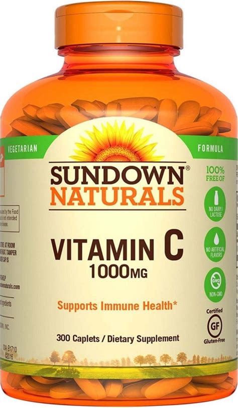 Vitamina C Sundown 1000mg 300 Comprimidos R 175 00 Em Mercado Livre